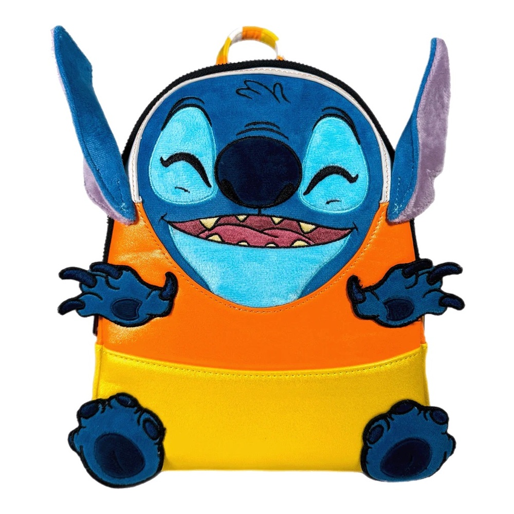 NWT Loungefly Disney Stitch Candy Corn Sequin Mini Backpack